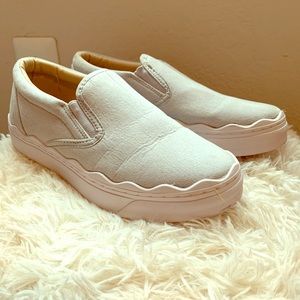 Gray slip on Sneakers